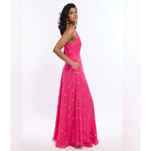 NWD, SANI Nila Anarkali with Dupatta Pink Size L #LD0121 - Picture 2 of 12